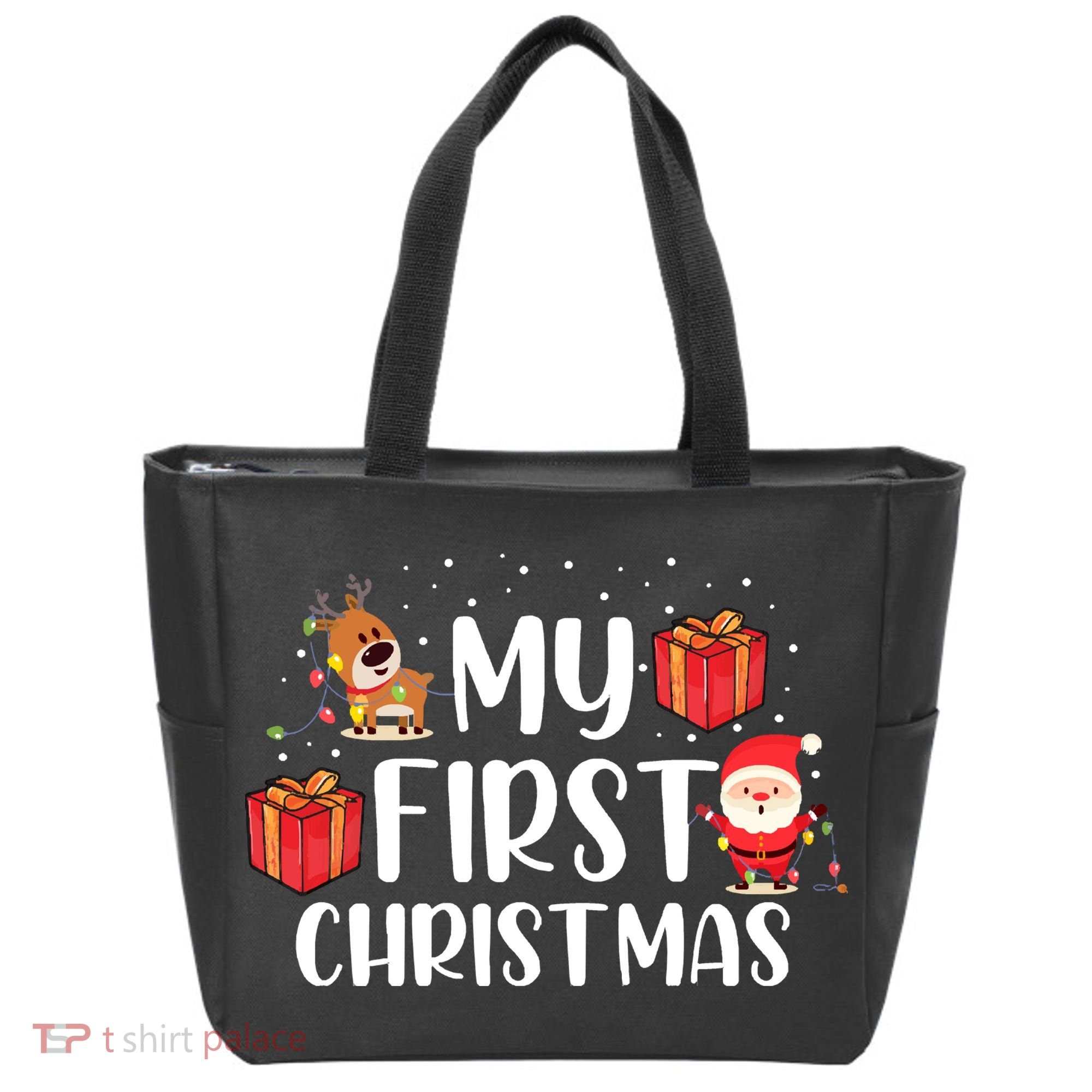 My First Christmas Sweater Tote Bag