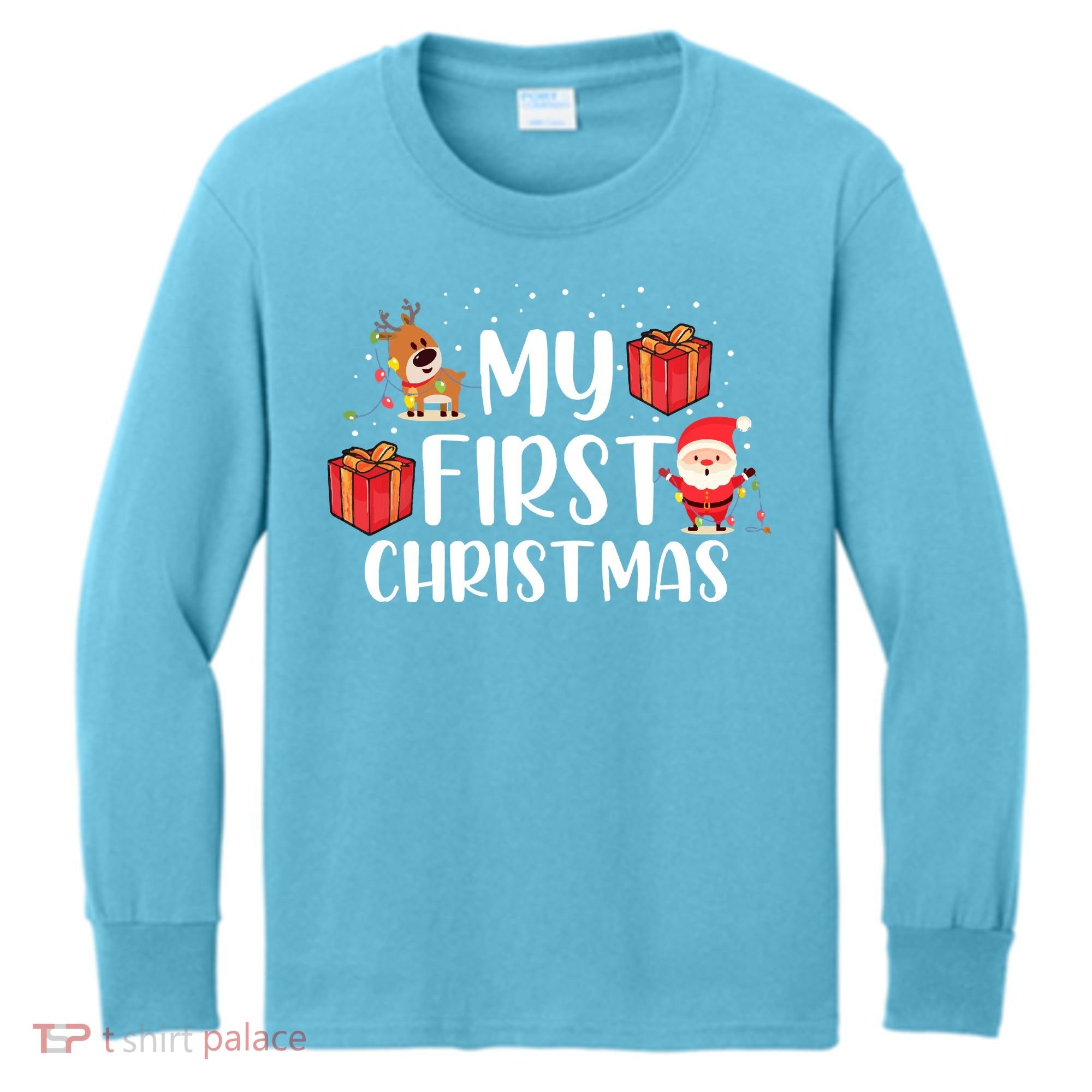 My First Christmas Sweater Kids Long Sleeve Shirt