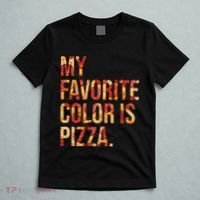 My Favorite Color Is Pizza T-Shirt thumb 5