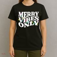 Matching Family Christmas Merry Vibes Only Lights Long Sleeve T-Shirt thumb 4