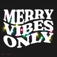 Matching Family Christmas Merry Vibes Only Lights Long Sleeve Women's Hoodie thumb 2