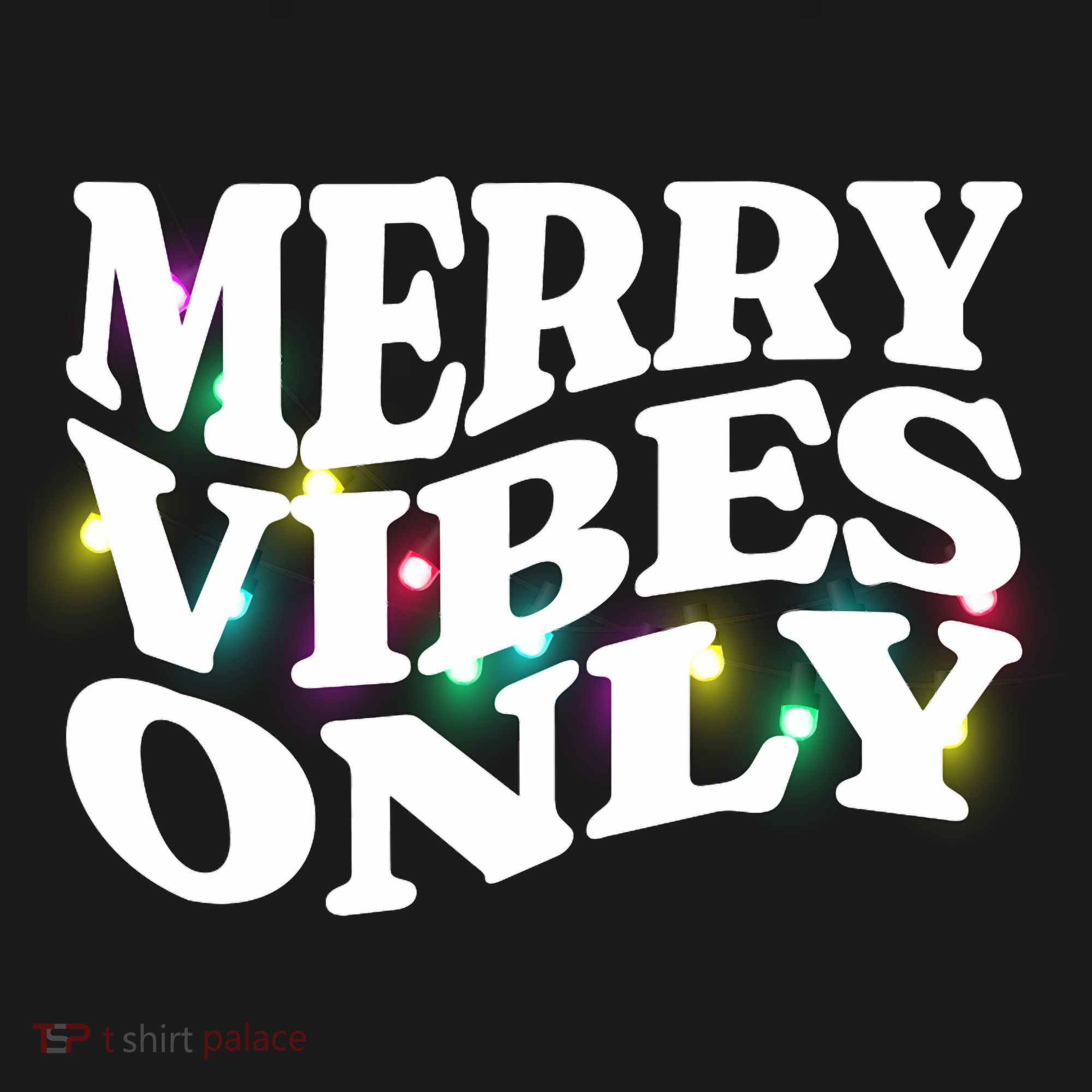Matching Family Christmas Merry Vibes Only Lights Long Sleeve Women's Tank Top