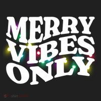 Matching Family Christmas Merry Vibes Only Lights Long Sleeve Hat thumb 2