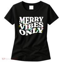 Matching Family Christmas Merry Vibes Only Lights Long Sleeve Women's T-Shirt thumb 0