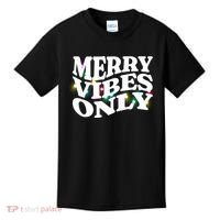 Matching Family Christmas Merry Vibes Only Lights Long Sleeve Kids T-Shirt thumb 0