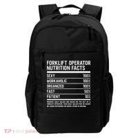 Men Funny Certified Forklift Operator Nutrition Facts Backpack thumb 0