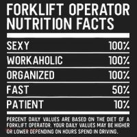 Men Funny Certified Forklift Operator Nutrition Facts Tumbler thumb 3