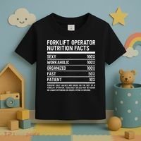 Men Funny Certified Forklift Operator Nutrition Facts Toddler T-Shirt thumb 3