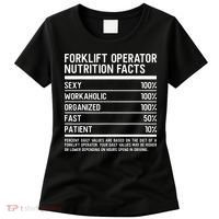 Men Funny Certified Forklift Operator Nutrition Facts Women's T-Shirt thumb 0