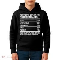 Men Funny Certified Forklift Operator Nutrition Facts Kids Hoodie thumb 4