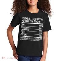 Men Funny Certified Forklift Operator Nutrition Facts Kids T-Shirt thumb 2