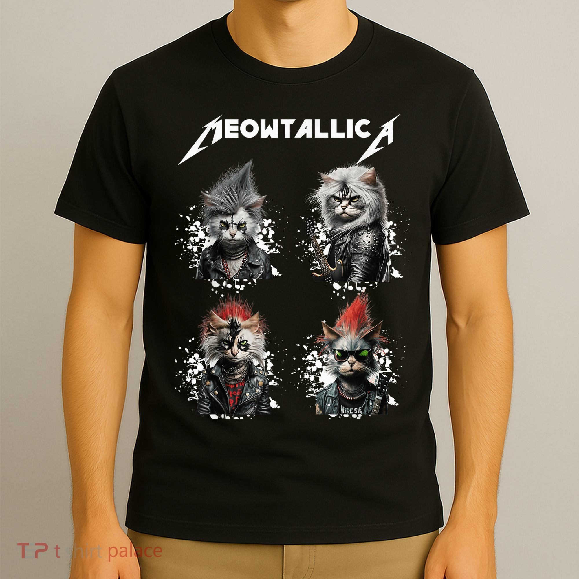 Meowtallica Funny Cat Shirt, Cat Shirt, Music T-Shirt