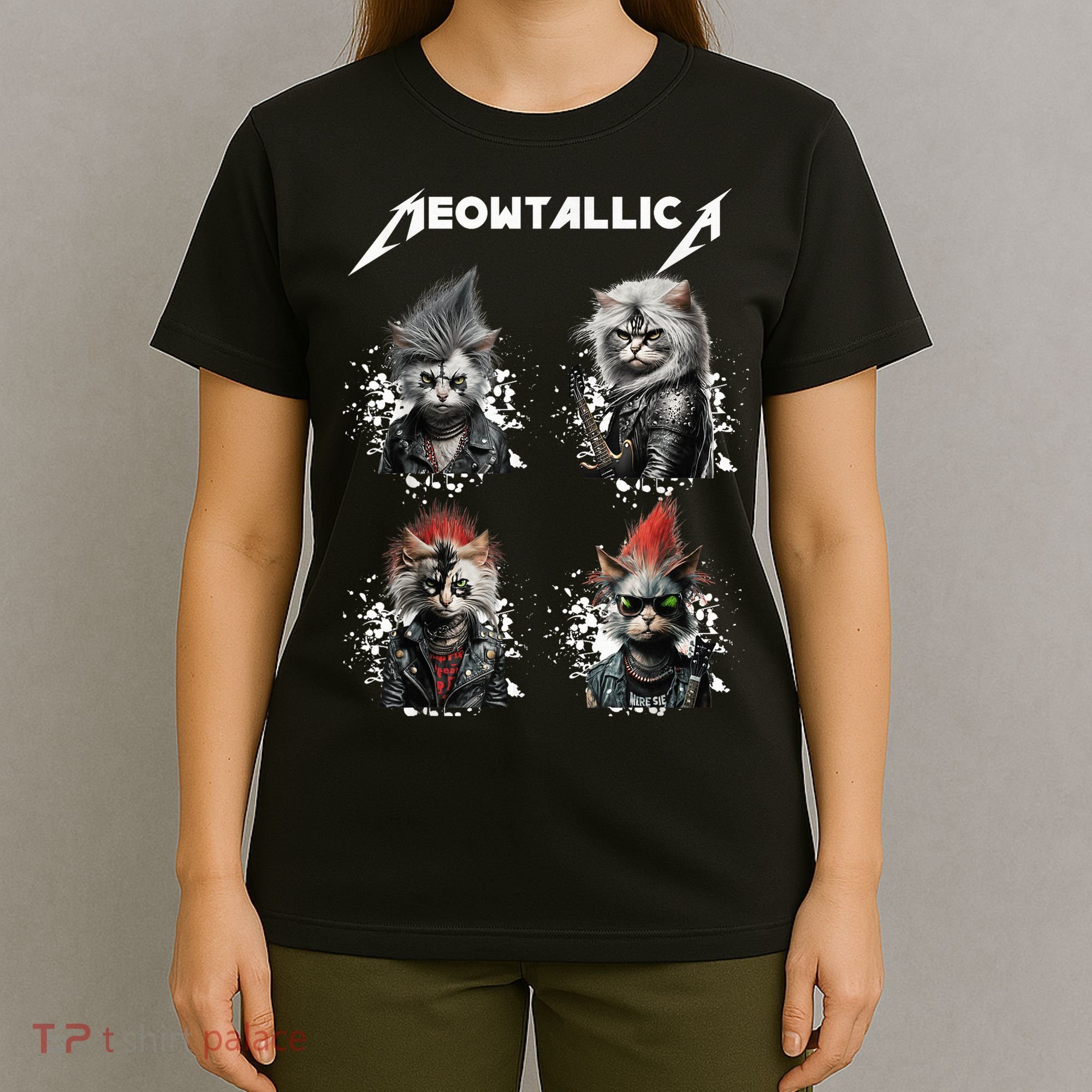 Meowtallica Funny Cat Shirt, Cat Shirt, Music T-Shirt