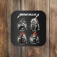 Meowtallica Funny Cat Shirt, Cat Shirt, Music Coaster thumb 0