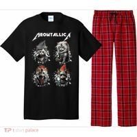 Meowtallica Funny Cat Shirt, Cat Shirt, Music Pajama Set thumb 0