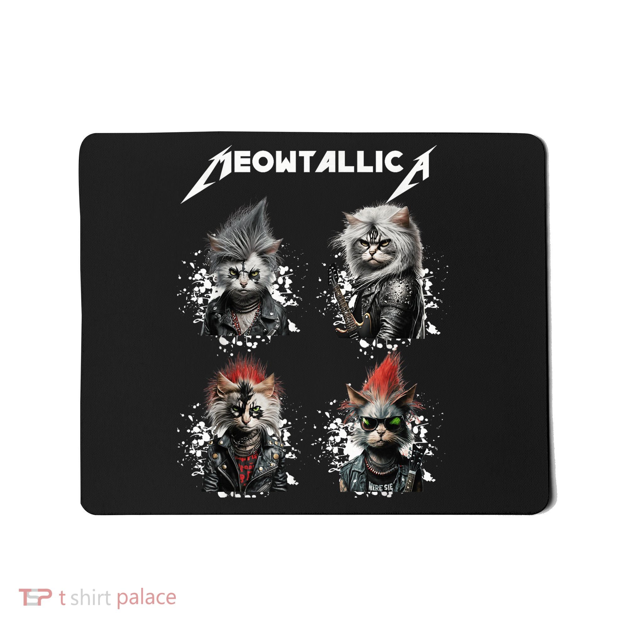 Meowtallica Funny Cat Shirt, Cat Shirt, Music Mousepad