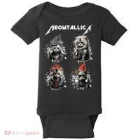 Meowtallica Funny Cat Shirt, Cat Shirt, Music Baby Bodysuit thumb 0