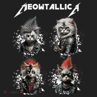Meowtallica Funny Cat Shirt, Cat Shirt, Music Hat thumb 2