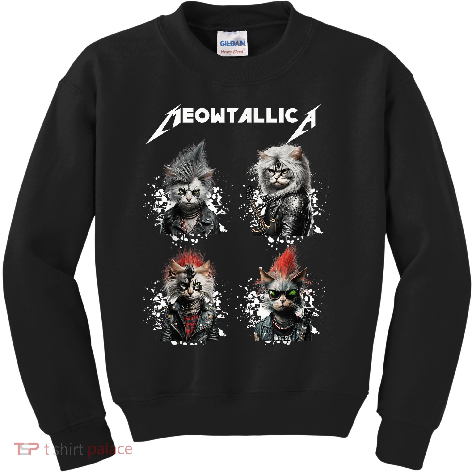 Meowtallica Funny Cat Shirt, Cat Shirt, Music Kids Sweatshirt