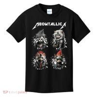 Meowtallica Funny Cat Shirt, Cat Shirt, Music Kids T-Shirt thumb 0