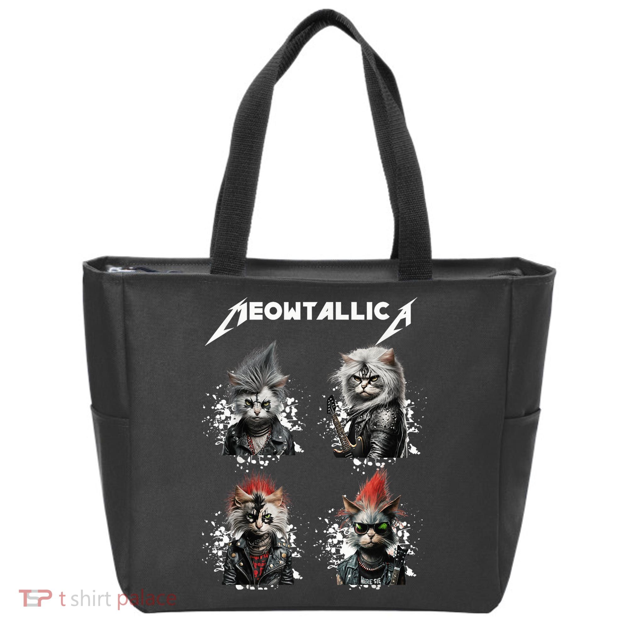 Meowtallica Funny Cat Shirt, Cat Shirt, Music Tote Bag
