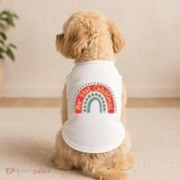 My First Christmas Cute Rainbow Holiday Doggie Tank thumb 2