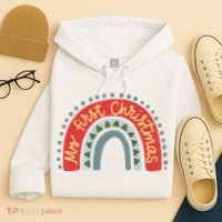 My First Christmas Cute Rainbow Holiday Hoodie thumb 4