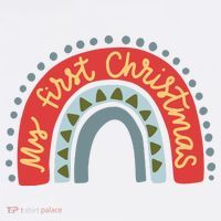 My First Christmas Cute Rainbow Holiday Women's Hoodie thumb 2
