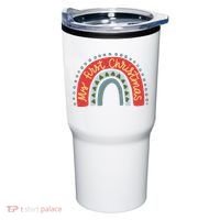 My First Christmas Cute Rainbow Holiday Tumbler thumb 0