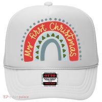 My First Christmas Cute Rainbow Holiday Hat thumb 0