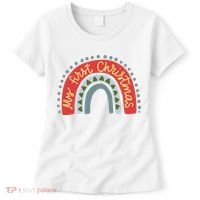 My First Christmas Cute Rainbow Holiday Women's T-Shirt thumb 0