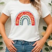 My First Christmas Cute Rainbow Holiday Women's T-Shirt thumb 2