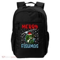 Merry Fishmas Christmas Fishing Holiday Gift Backpack thumb 0