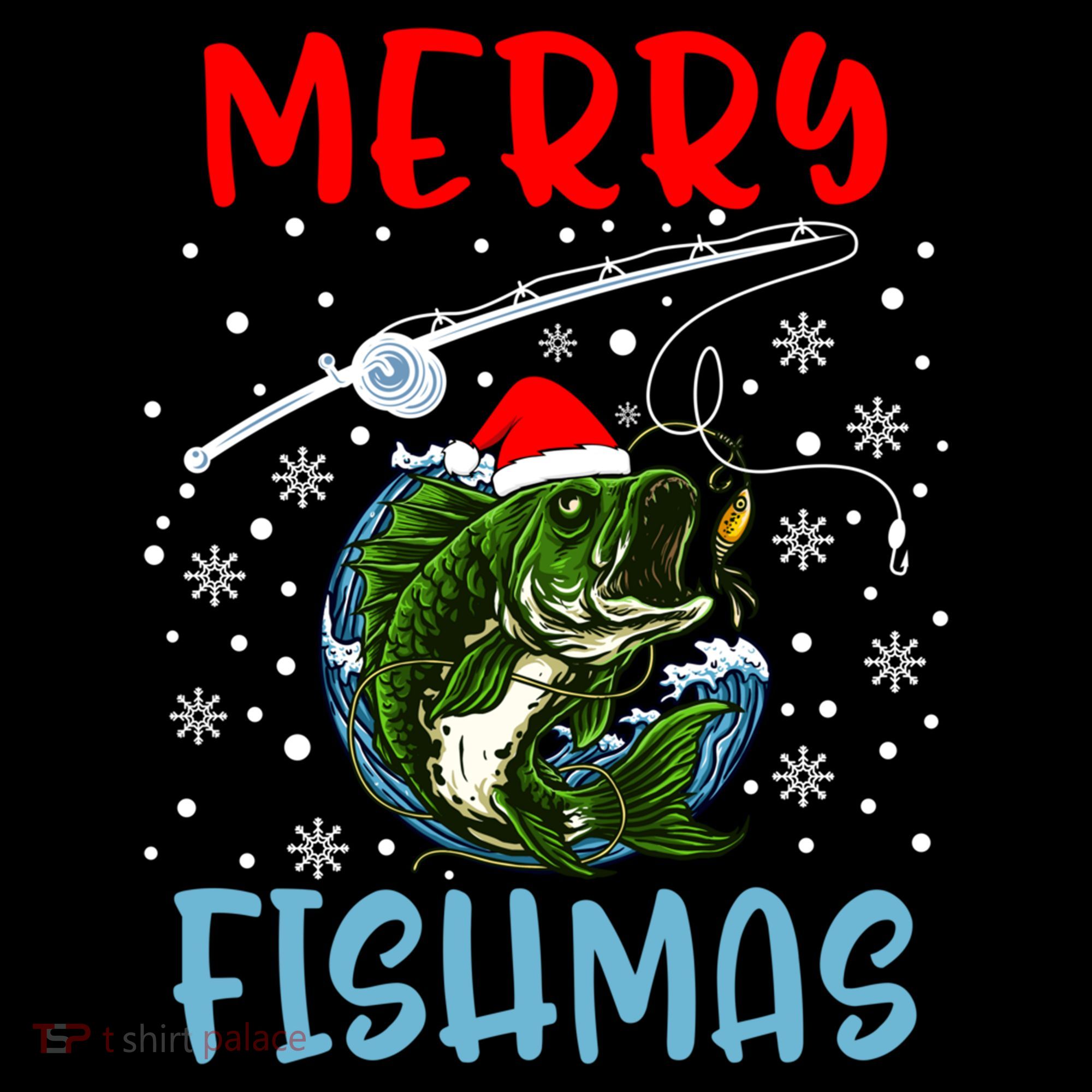 Merry Fishmas Christmas Fishing Holiday Gift Coffee Mug