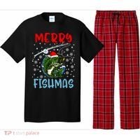 Merry Fishmas Christmas Fishing Holiday Gift Pajama Set thumb 0