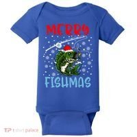 Merry Fishmas Christmas Fishing Holiday Gift Baby Bodysuit thumb 0