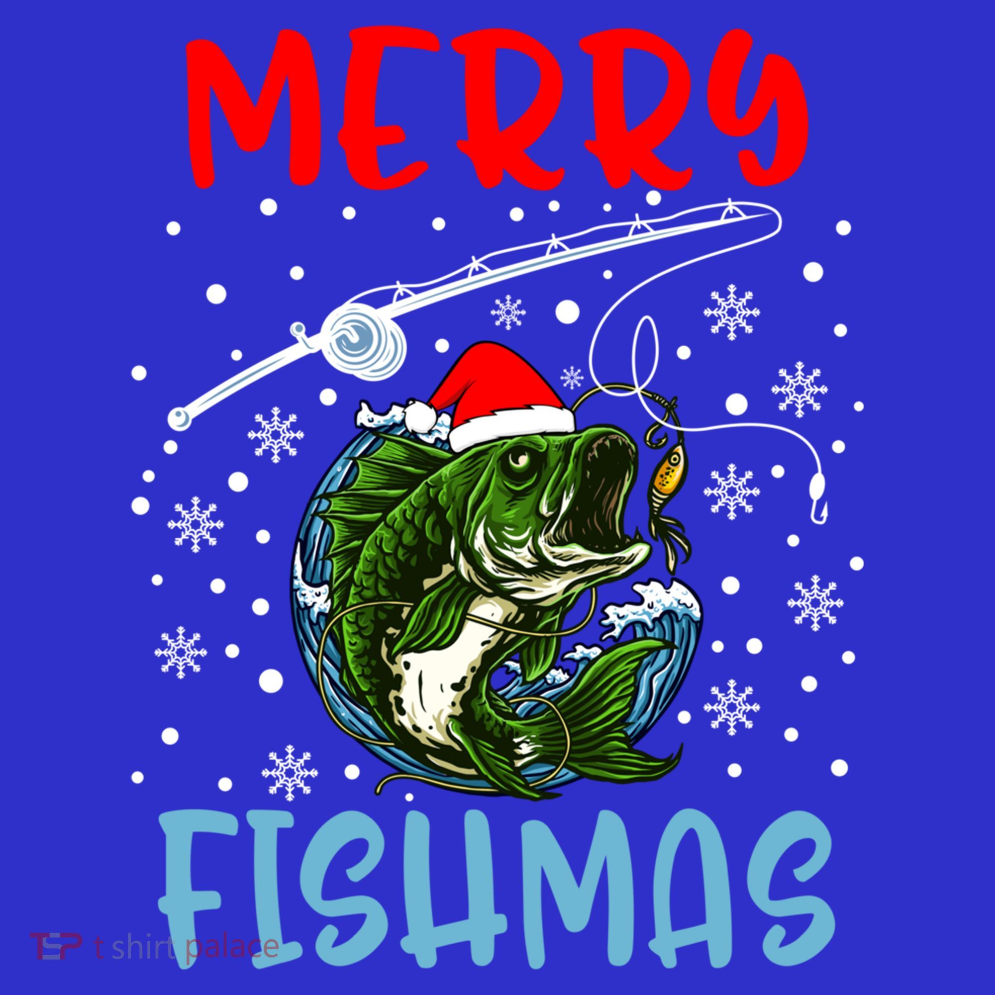 Merry Fishmas Christmas Fishing Holiday Gift Baby Bodysuit