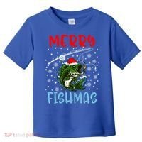 Merry Fishmas Christmas Fishing Holiday Gift Toddler T-Shirt thumb 0