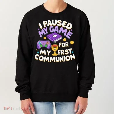 My First Communion Video Game Controller Women's Sweatshirt
