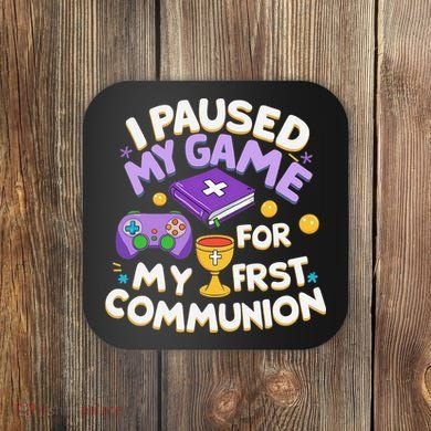 My First Communion Video Game Controller Coaster
