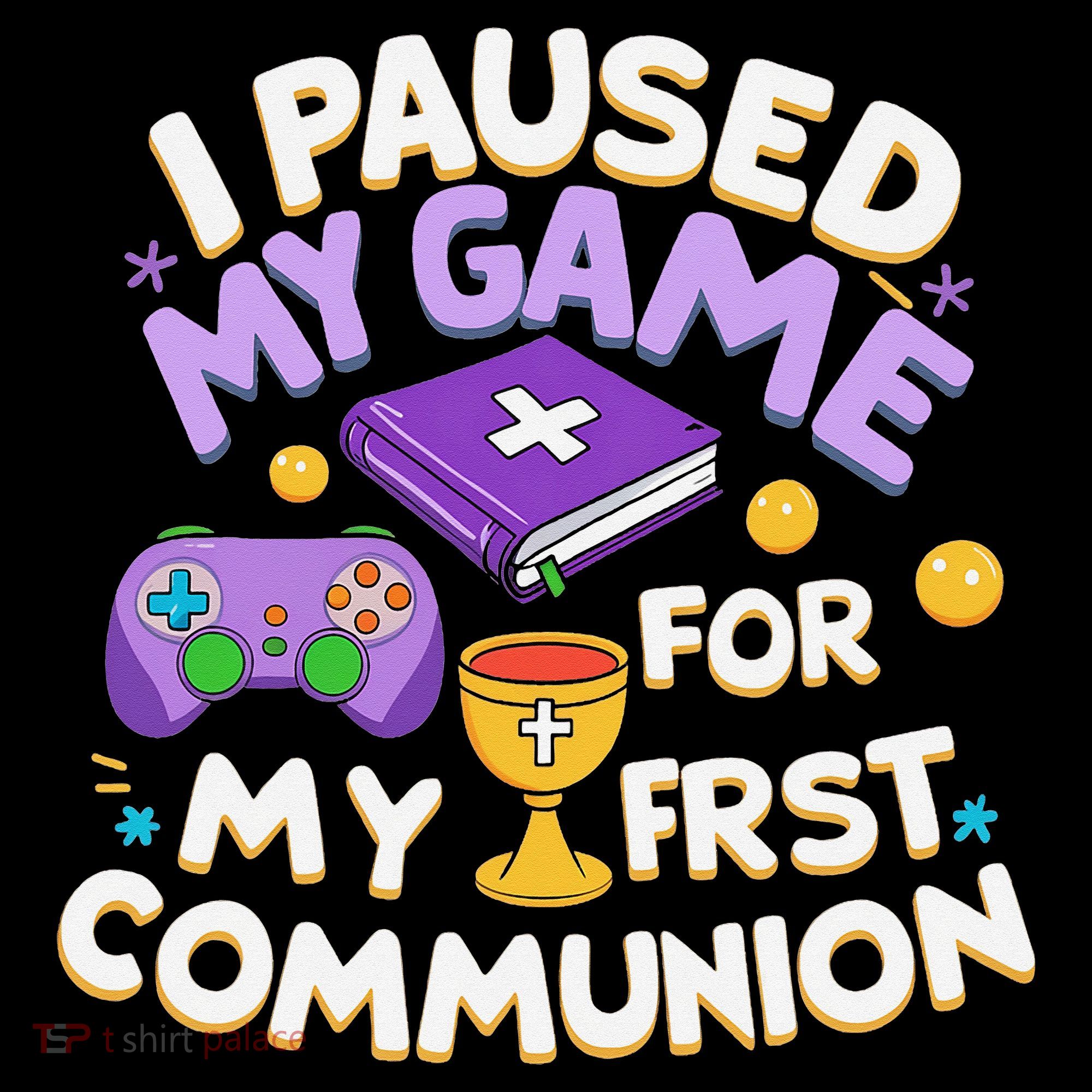 My First Communion Video Game Controller Pajama Set