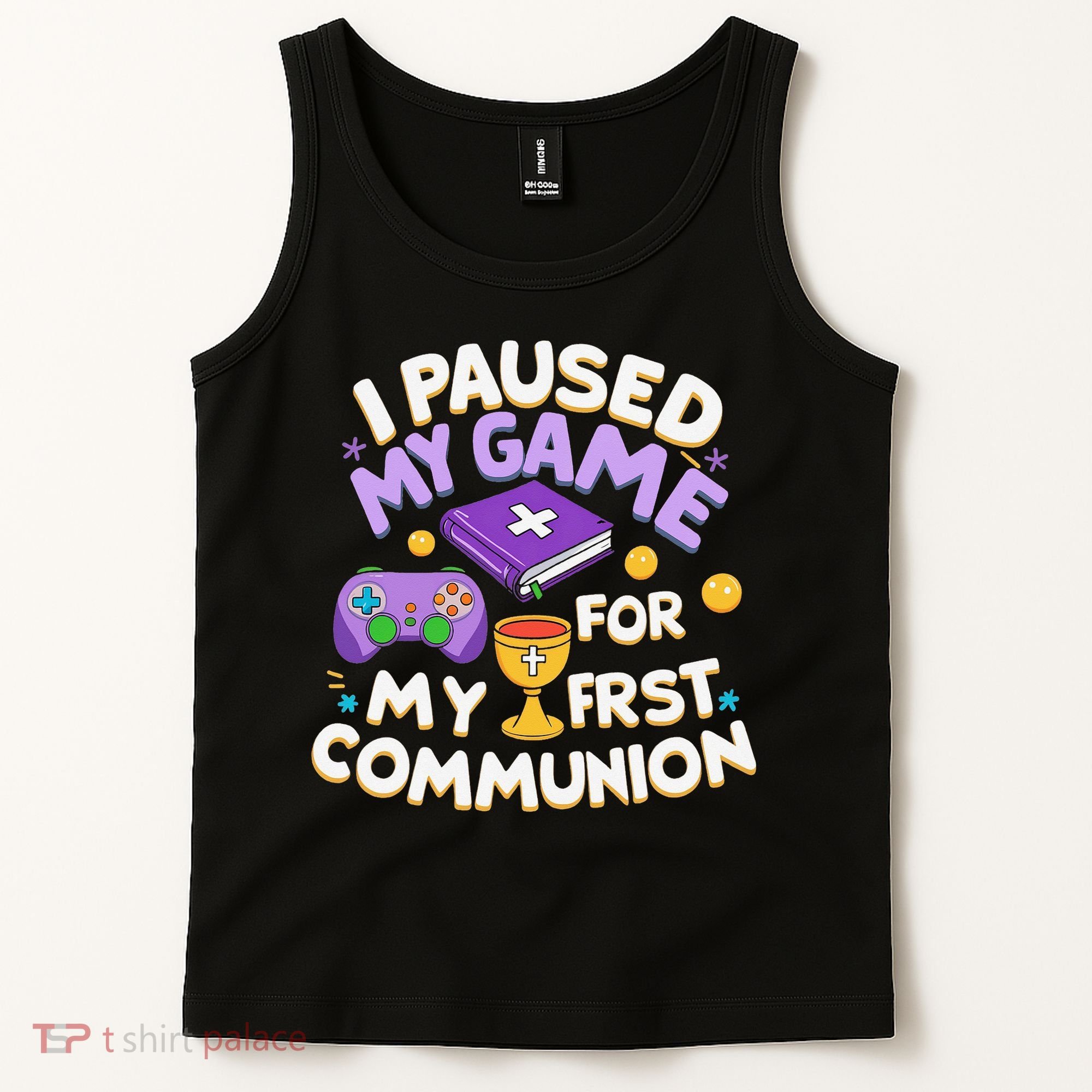 My First Communion Video Game Controller Tank Top
