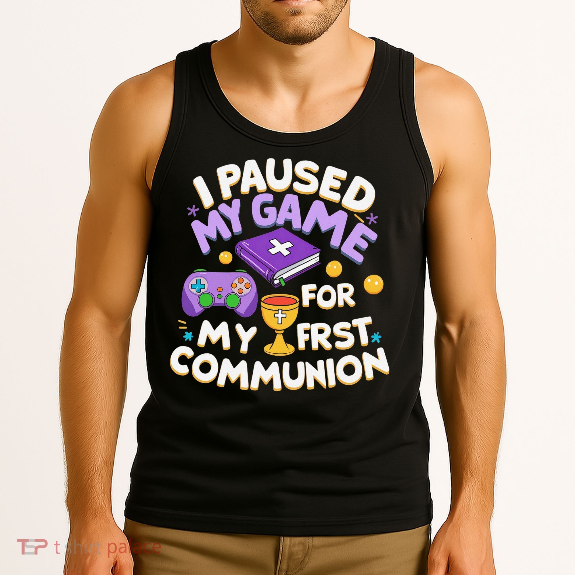 My First Communion Video Game Controller Tank Top