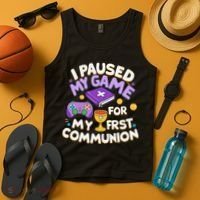 My First Communion Video Game Controller Tank Top thumb 4