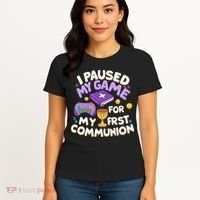 My First Communion Video Game Controller Women's T-Shirt thumb 4