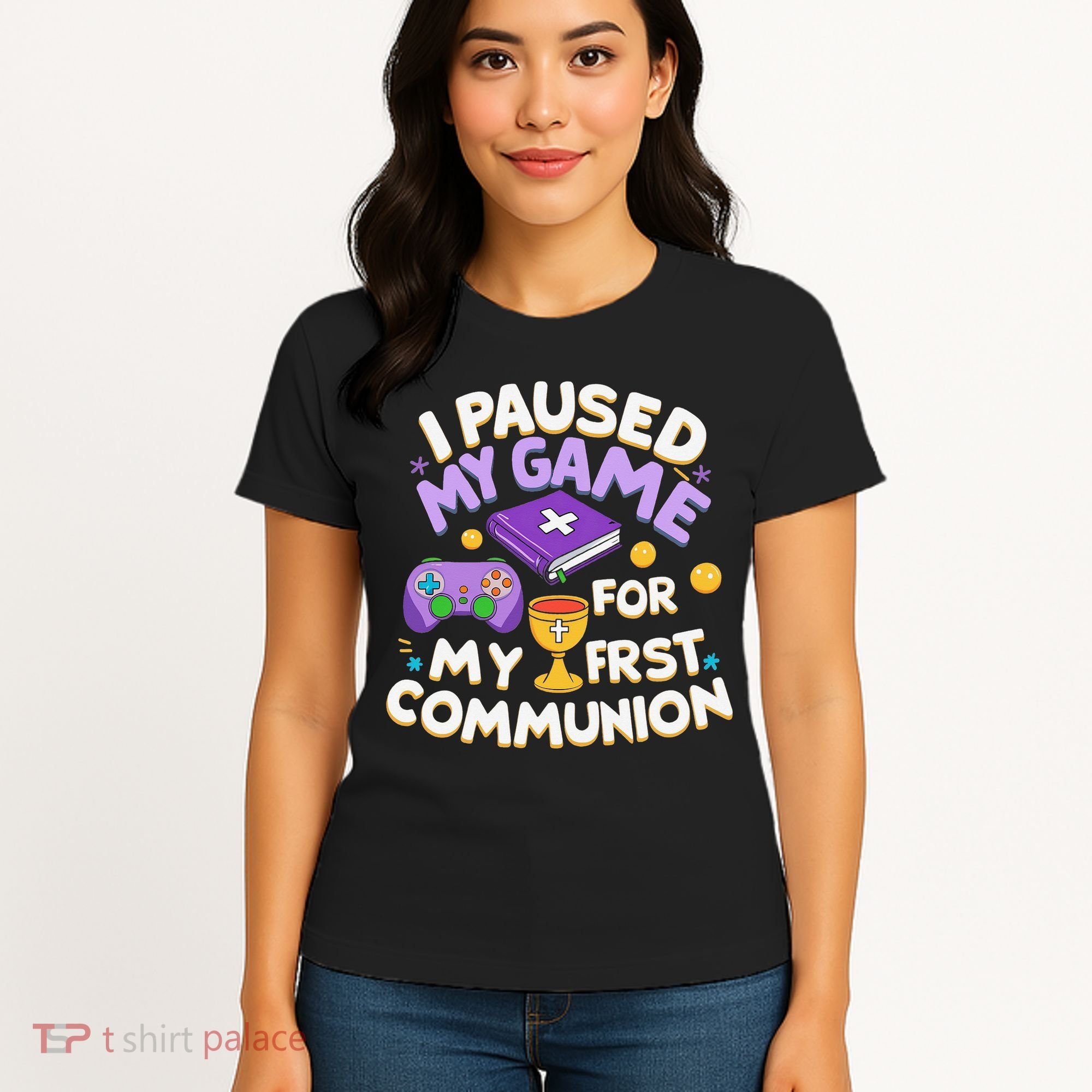 My First Communion Video Game Controller Women's T-Shirt