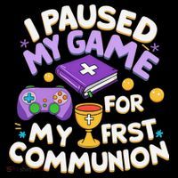 My First Communion Video Game Controller Women's T-Shirt thumb 6
