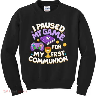 My First Communion Video Game Controller Kids Sweatshirt