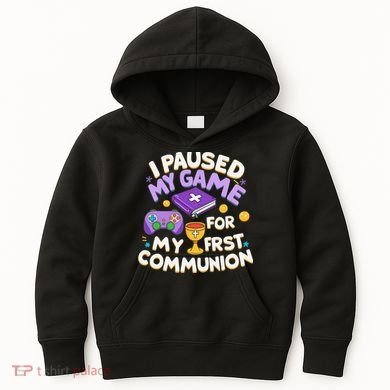My First Communion Video Game Controller Kids Hoodie