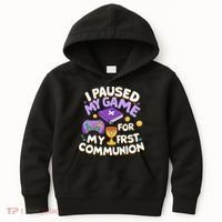 My First Communion Video Game Controller Kids Hoodie thumb 0